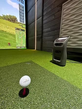 golf ball in action