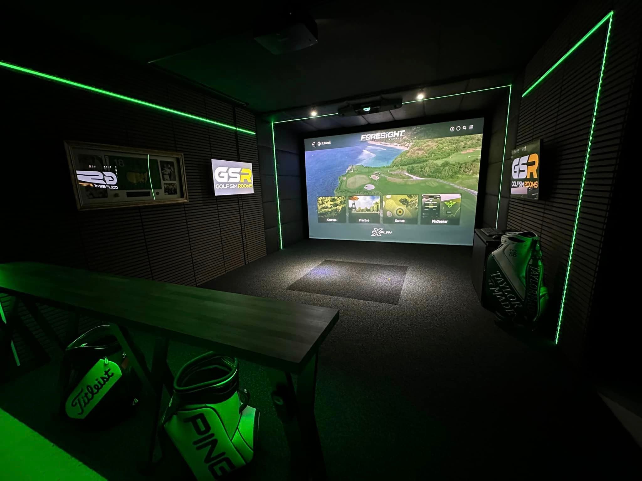 indoor golfing simulator